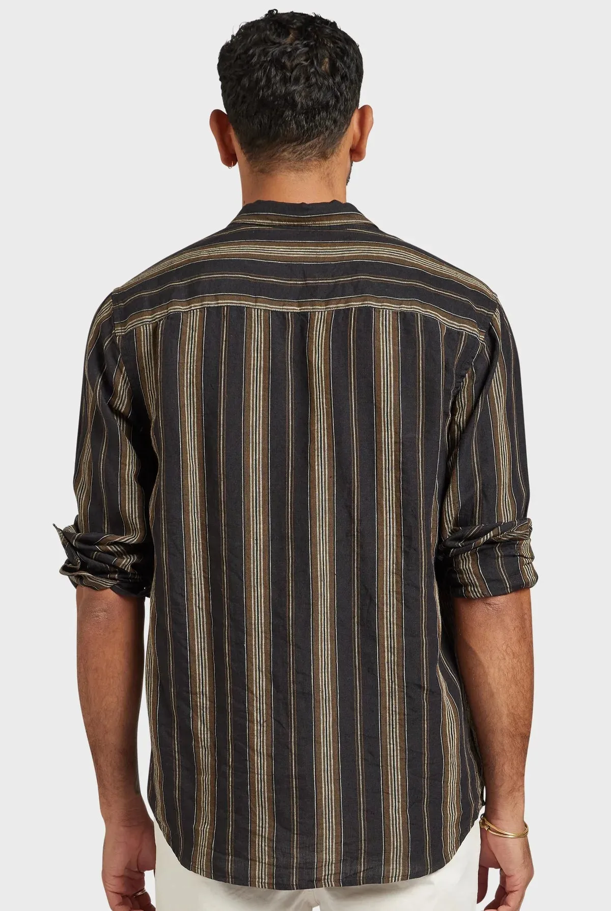 Jeff Linen Shirt in Navy