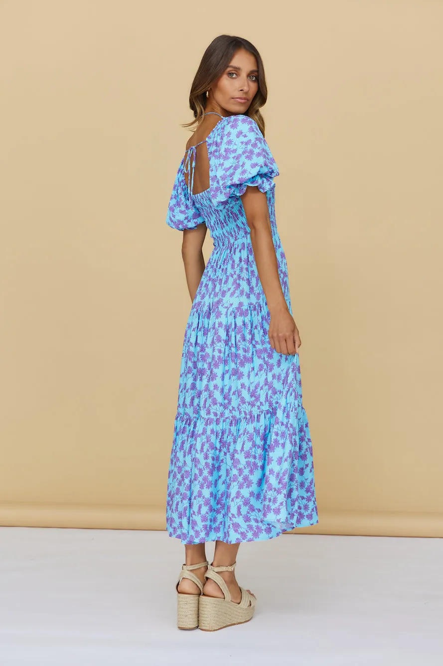 Land And Sky Maxi Dress Blue