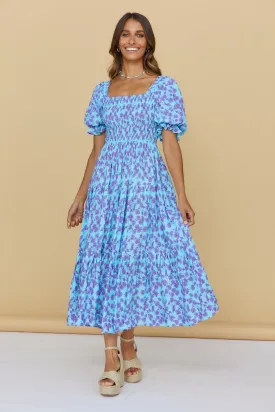 Land And Sky Maxi Dress Blue