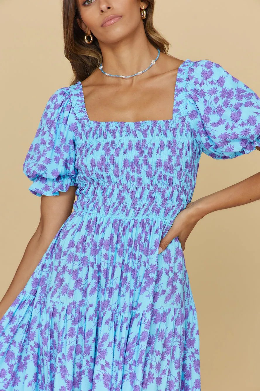 Land And Sky Maxi Dress Blue
