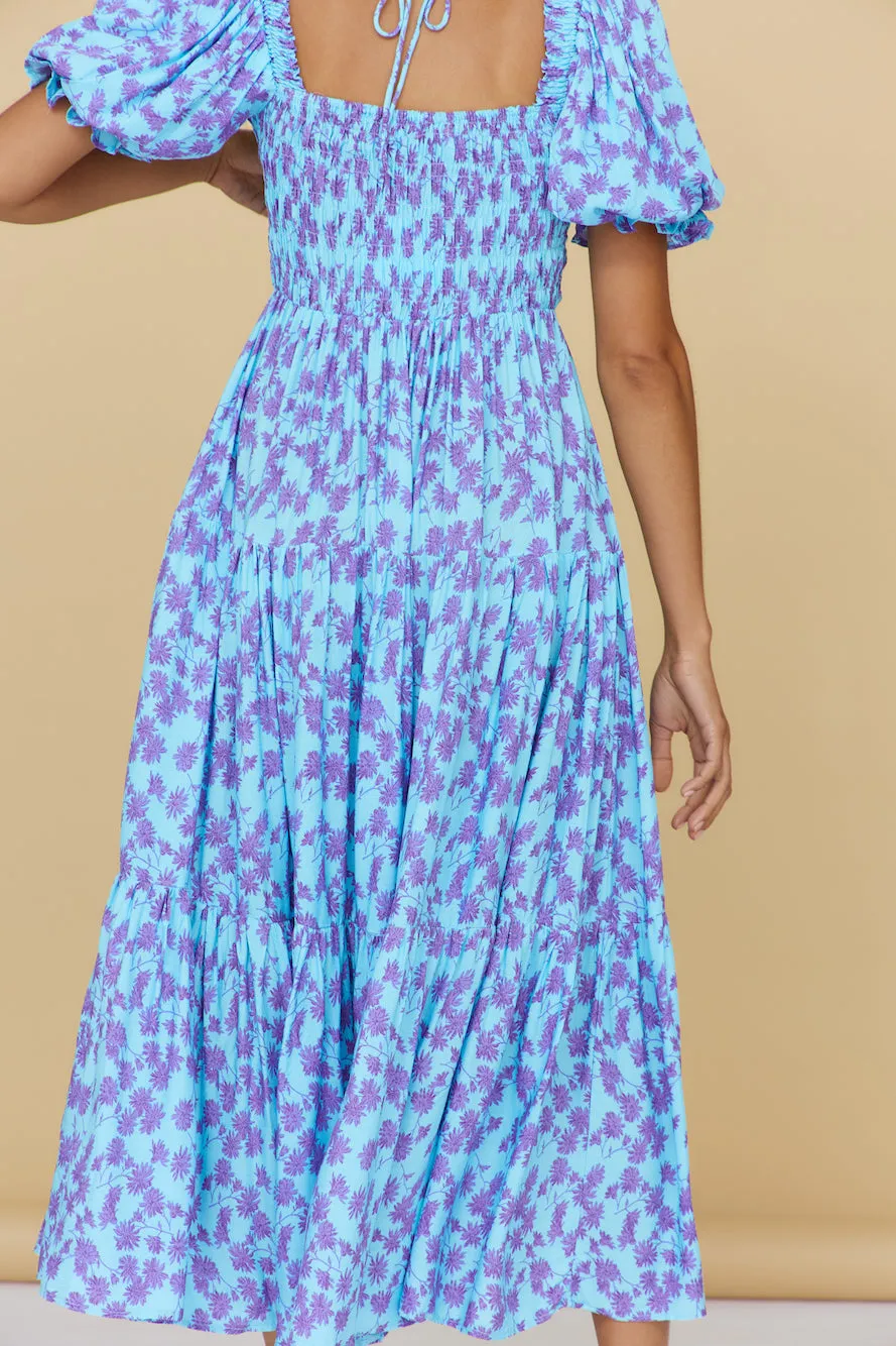 Land And Sky Maxi Dress Blue