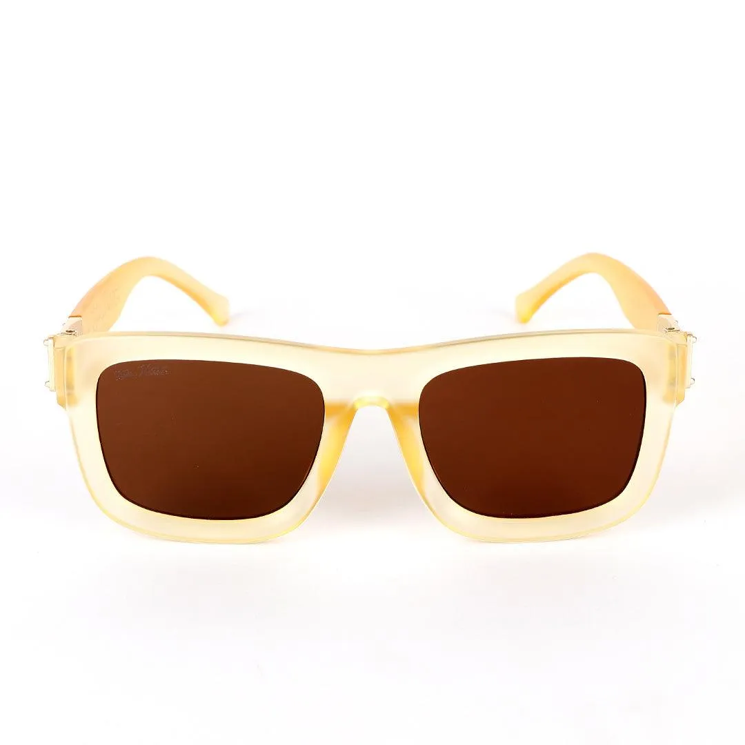 Louis Vuitton Classic Crested Yellow and Brown Lens Sunglasses