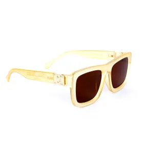 Louis Vuitton Classic Crested Yellow and Brown Lens Sunglasses