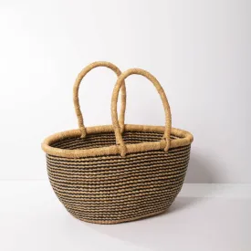 Market Black/Natural Stripe Basket