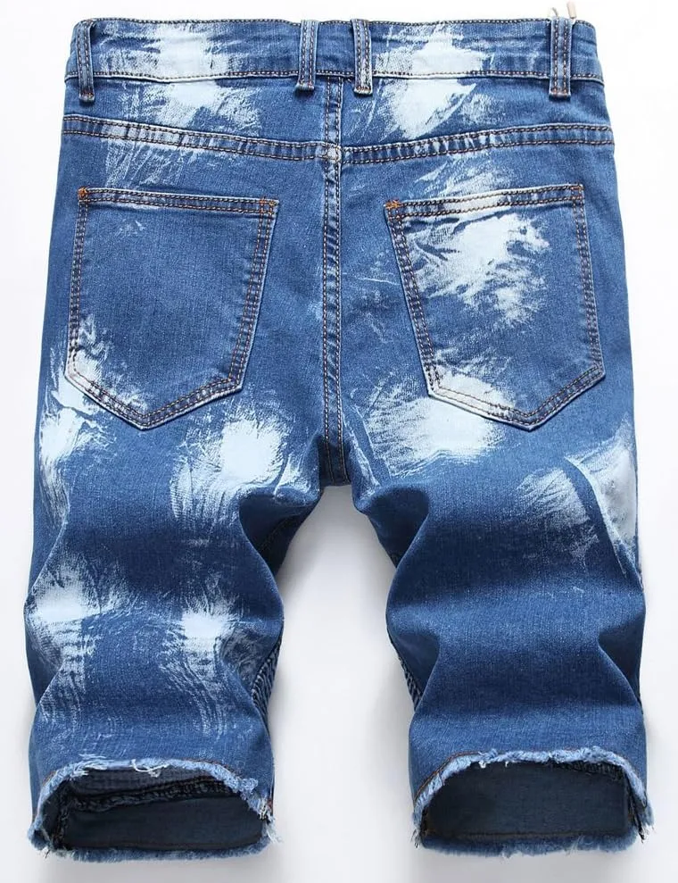 Men's Tricky Pockets Casual Denim Shorts