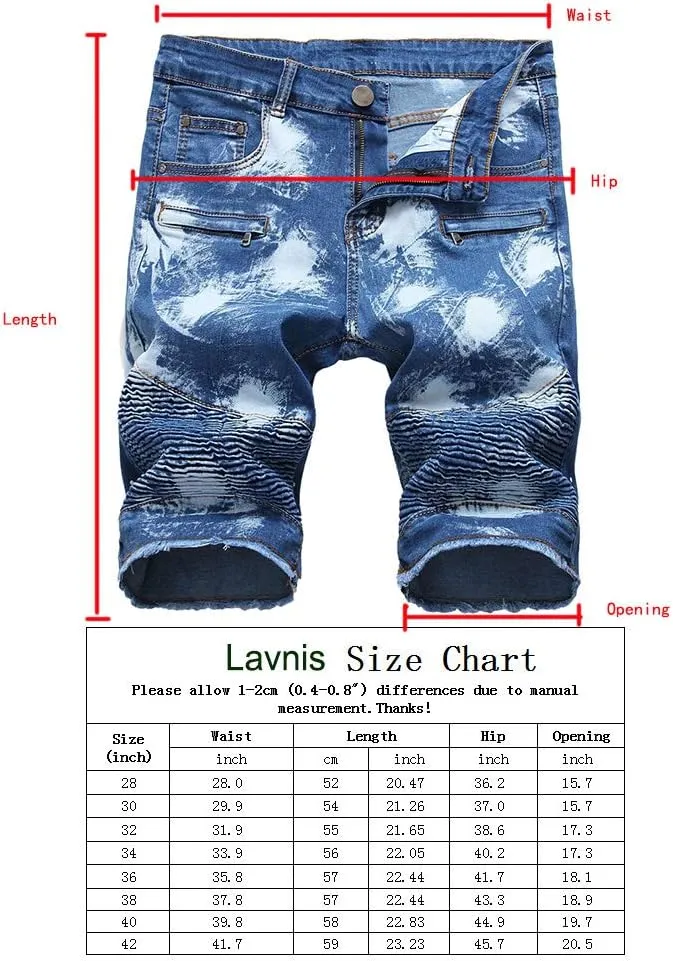 Men's Tricky Pockets Casual Denim Shorts