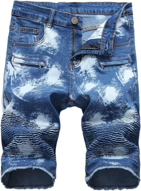 Men's Tricky Pockets Casual Denim Shorts