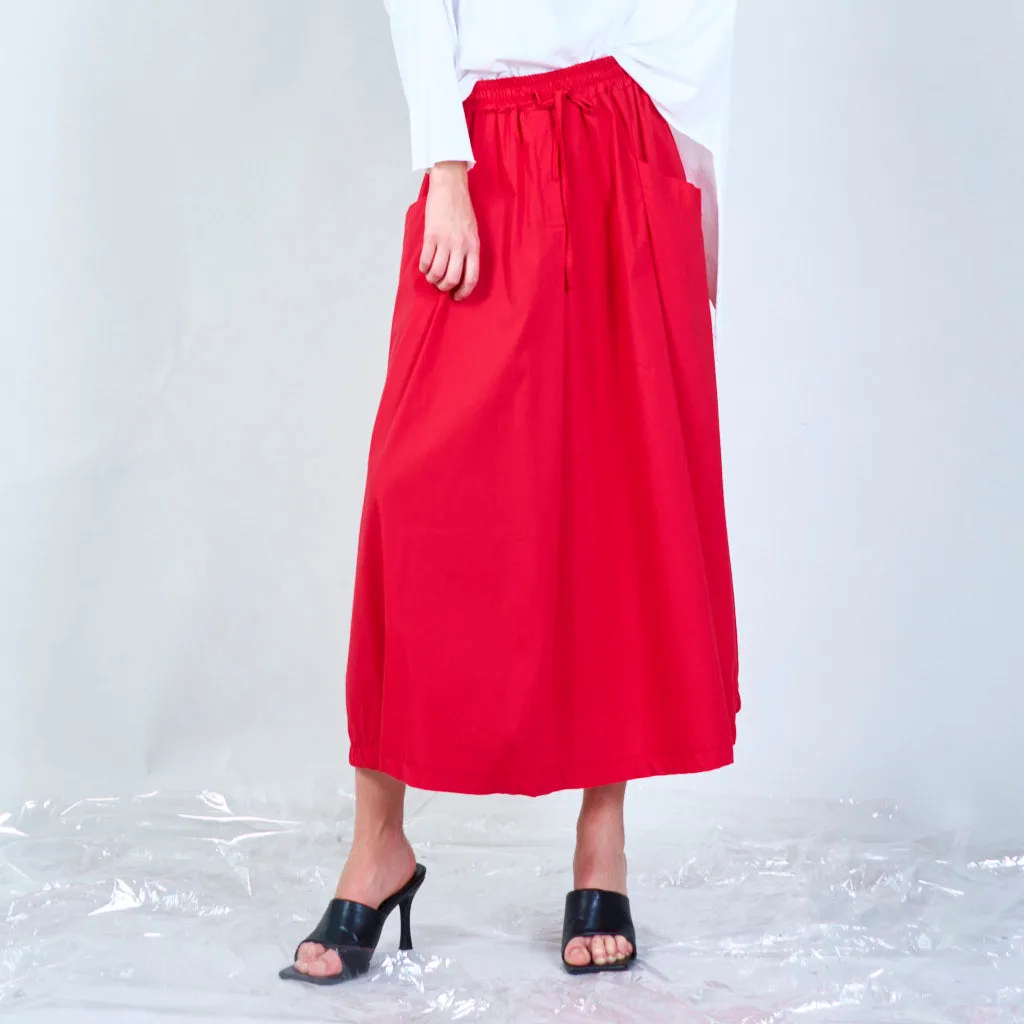 Midi skirt with side pockets wholesale