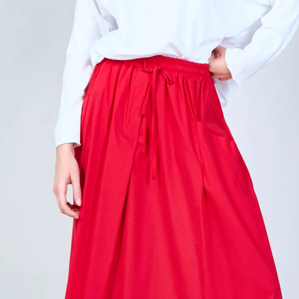 Midi skirt with side pockets wholesale