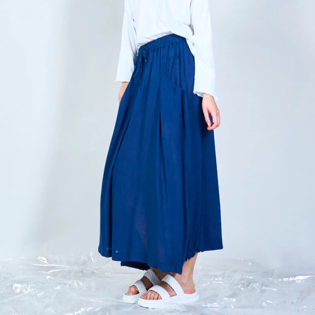 Midi skirt with side pockets wholesale