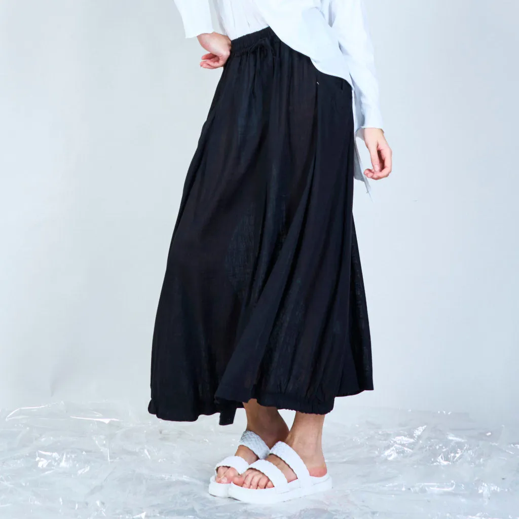 Midi skirt with side pockets wholesale