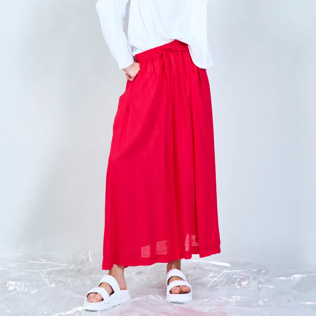 Midi skirt with side pockets wholesale