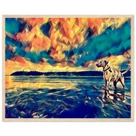 Mighty Hound Premium Matte Paper Wooden Framed Poster Wall Art