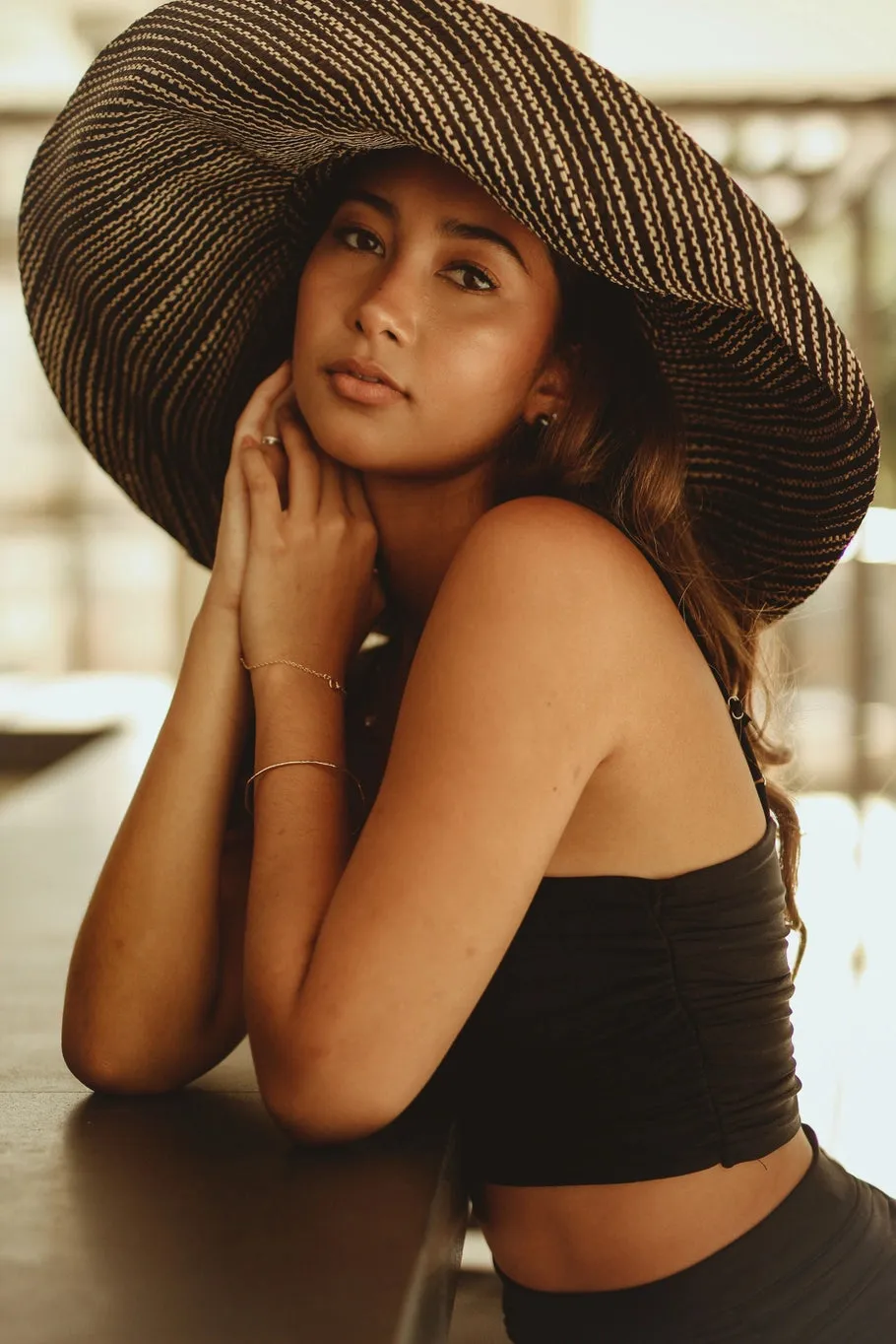 Monica Brim Straw Hat