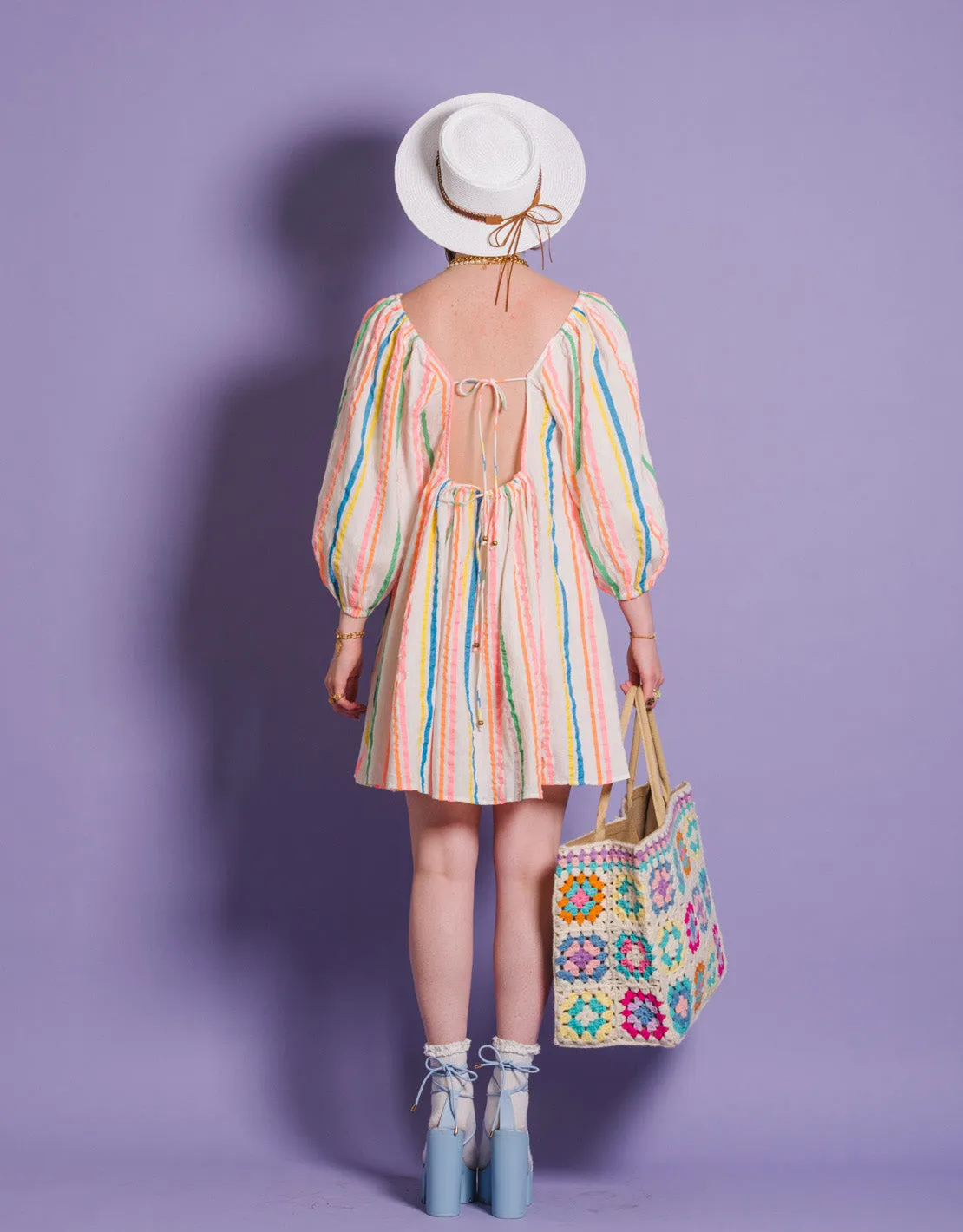 Open back puffy dress