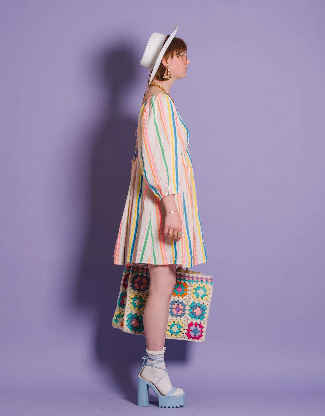 Open back puffy dress