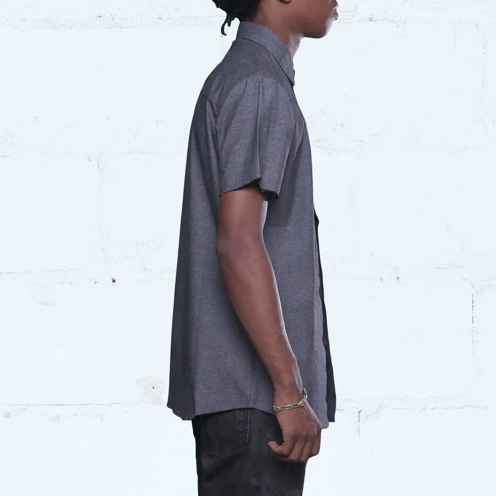 Pelican Bay Chambray Button Up Shirt Black