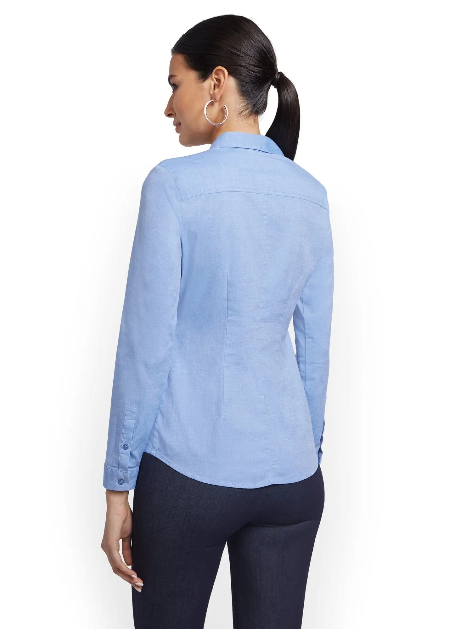 Petite Ruched Madison Shirt - 7th Avenue