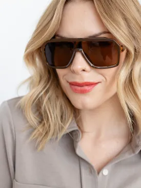 Pretty Simple Leah Retro Oversized Aviator