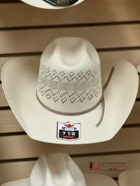 PRO HATS STRAW HAT PRE SHAPED TAN STRING BAND