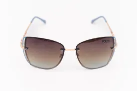 "Butterfly Kisses" Rimless Fashion Metal Sunglasses