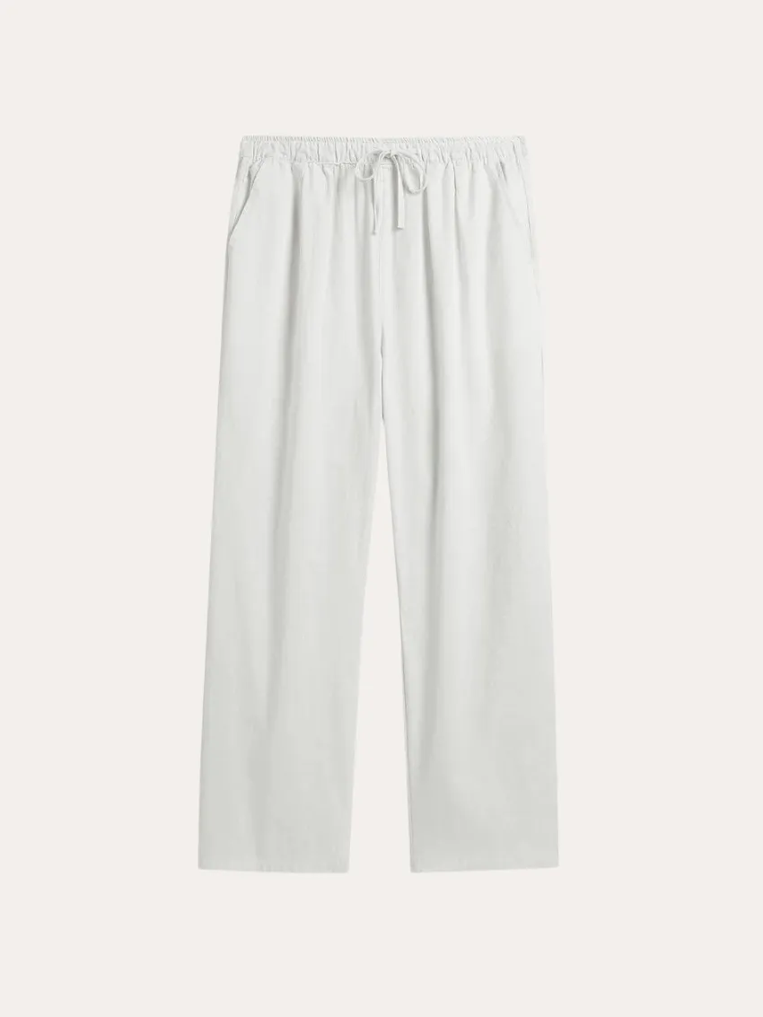 Sea Side Linen Pants - White