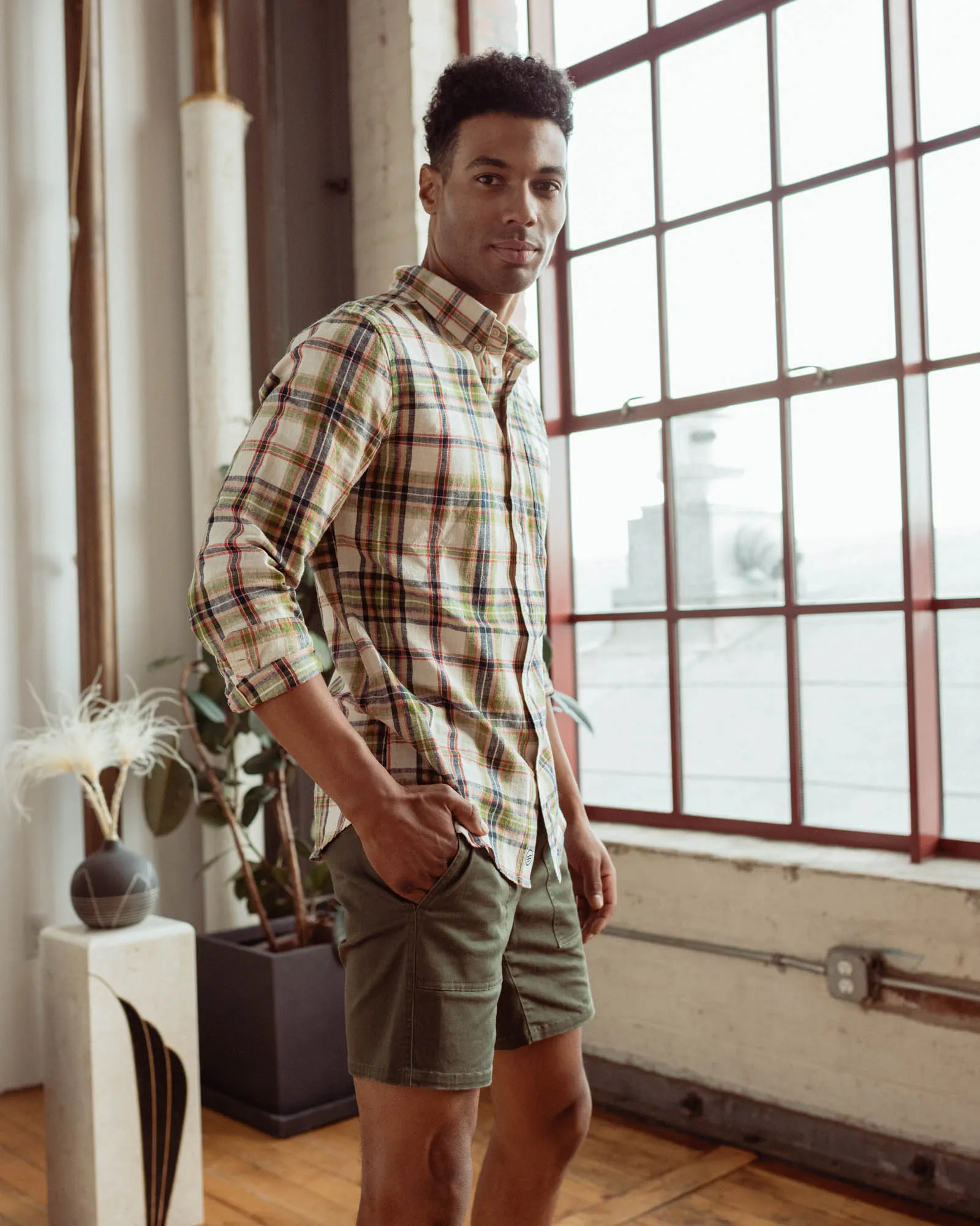 SoftHemp™ Chambray Button Down Shirt