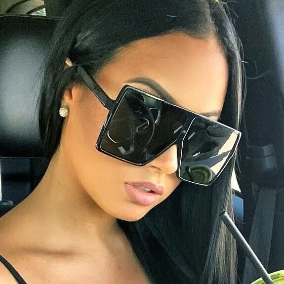 Square Oversized Style Sunglasses