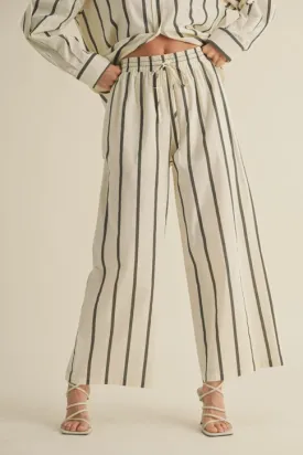 STRIPE STRAIGHT LEG PANTS