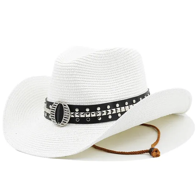 Stylish Straw Cowboy Hat for Summer