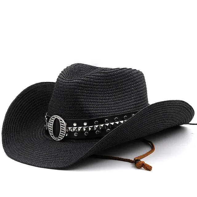 Stylish Straw Cowboy Hat for Summer