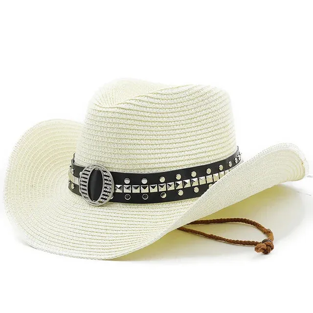 Stylish Straw Cowboy Hat for Summer