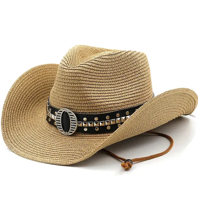 Stylish Straw Cowboy Hat for Summer