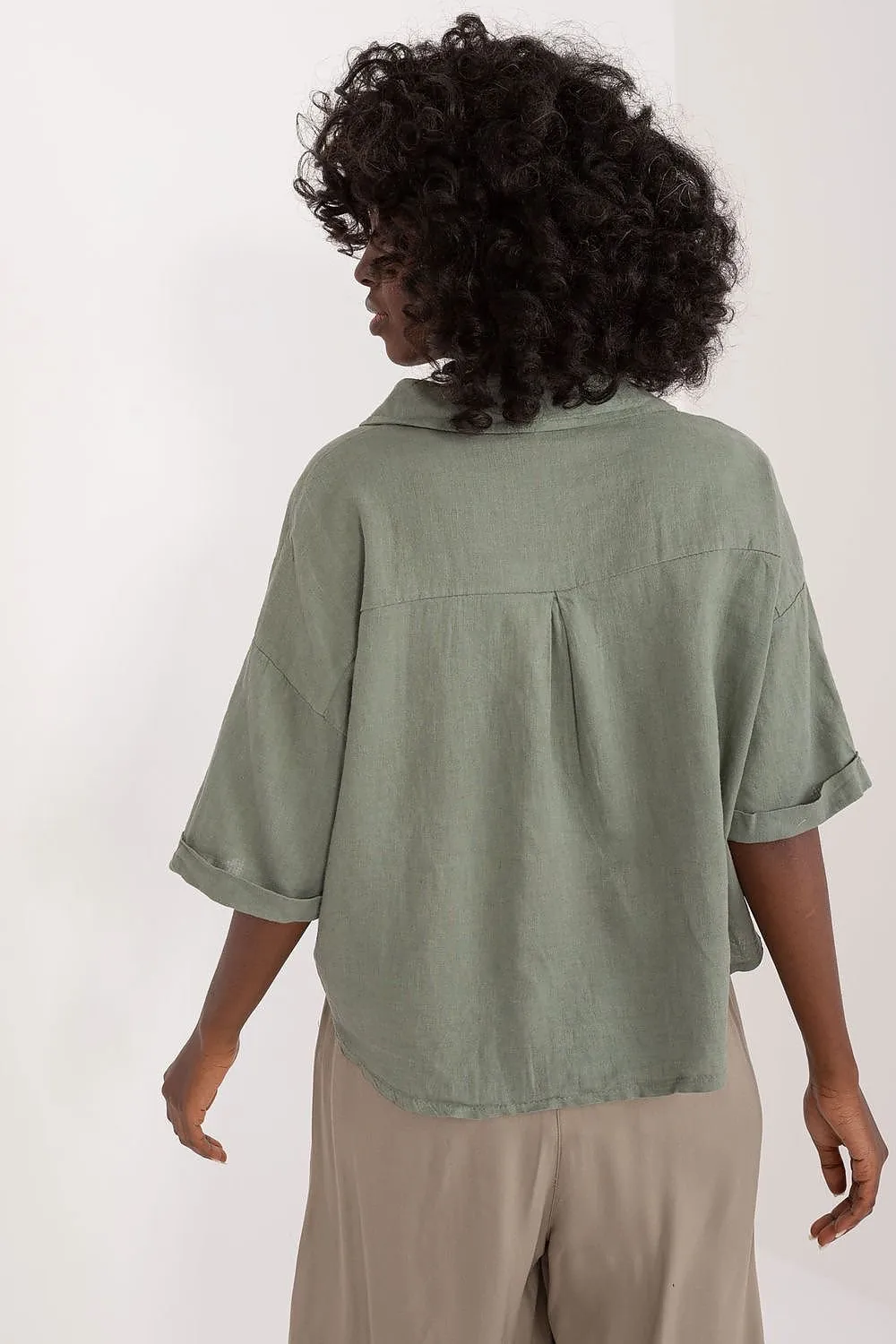 Summer Day Breezy Linen Blend Shirt