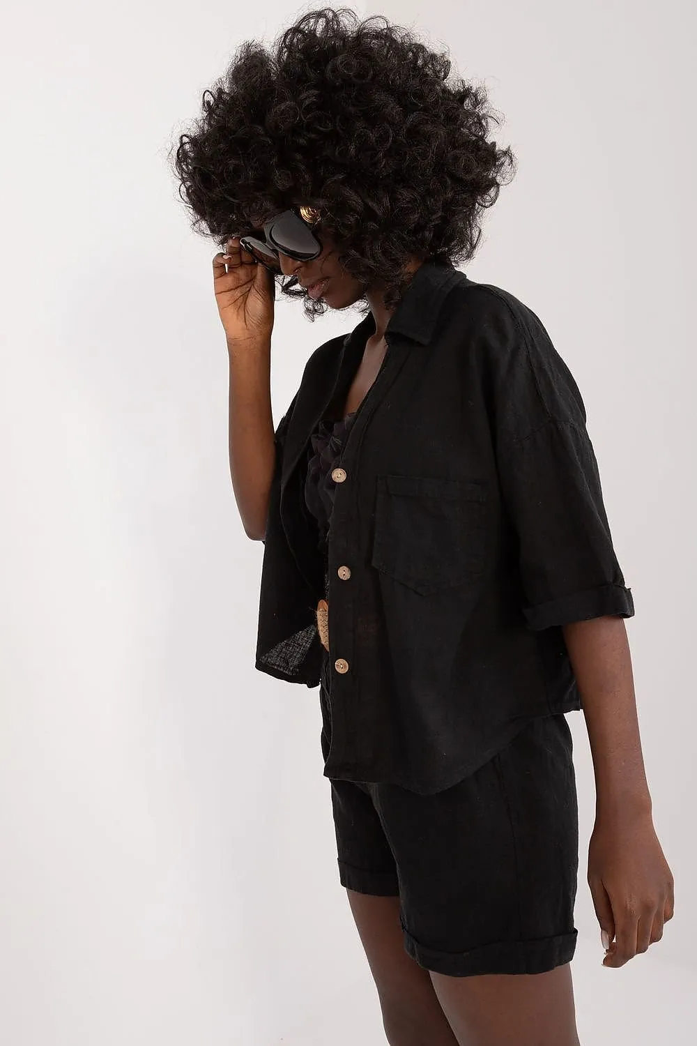 Summer Day Breezy Linen Blend Shirt