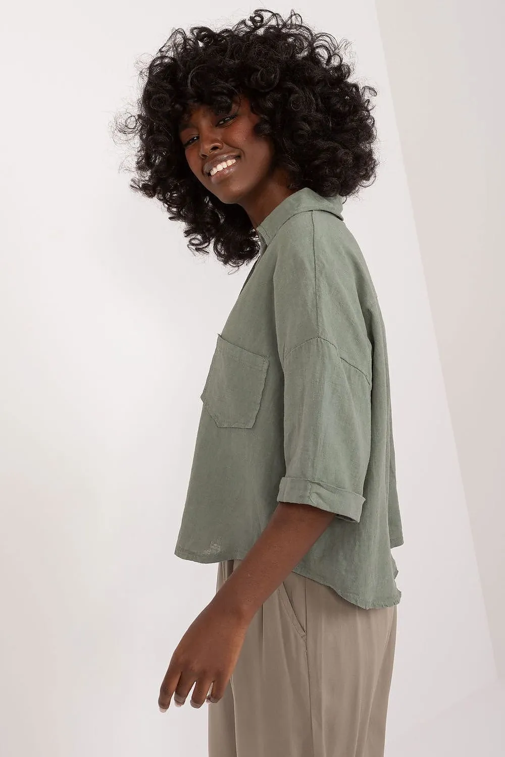 Summer Day Breezy Linen Blend Shirt