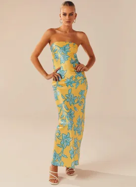 Summer Lover Maxi Dress - Golden Bloom