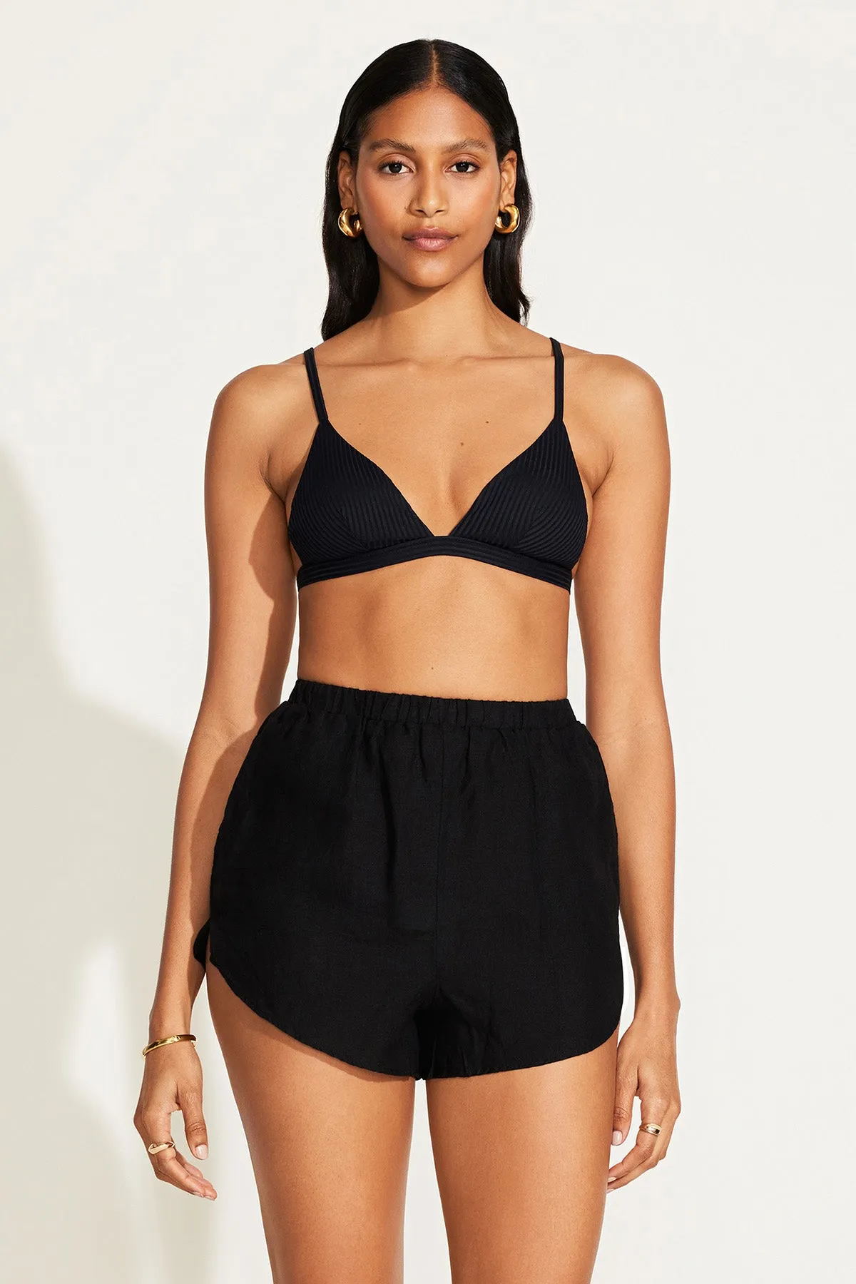 Tallows Linen Short - Black EcoLinen