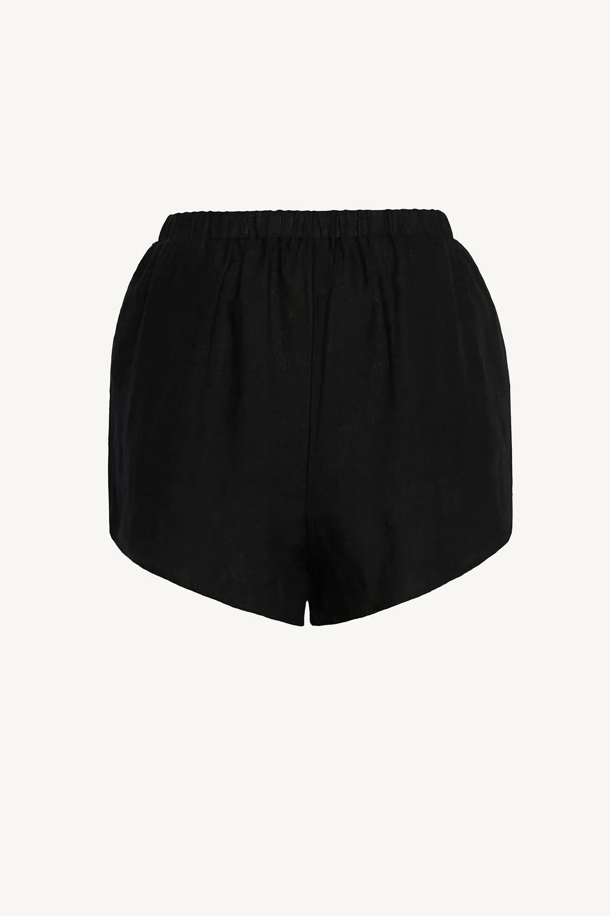 Tallows Linen Short - Black EcoLinen