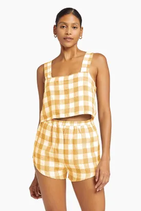Tallows Linen Short - Honey/Mustard/Natural EcoLinen