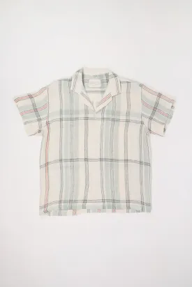 Textured Linen Shirt - Off White