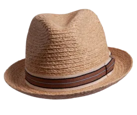 The "Elias" Straw Fedora Hat