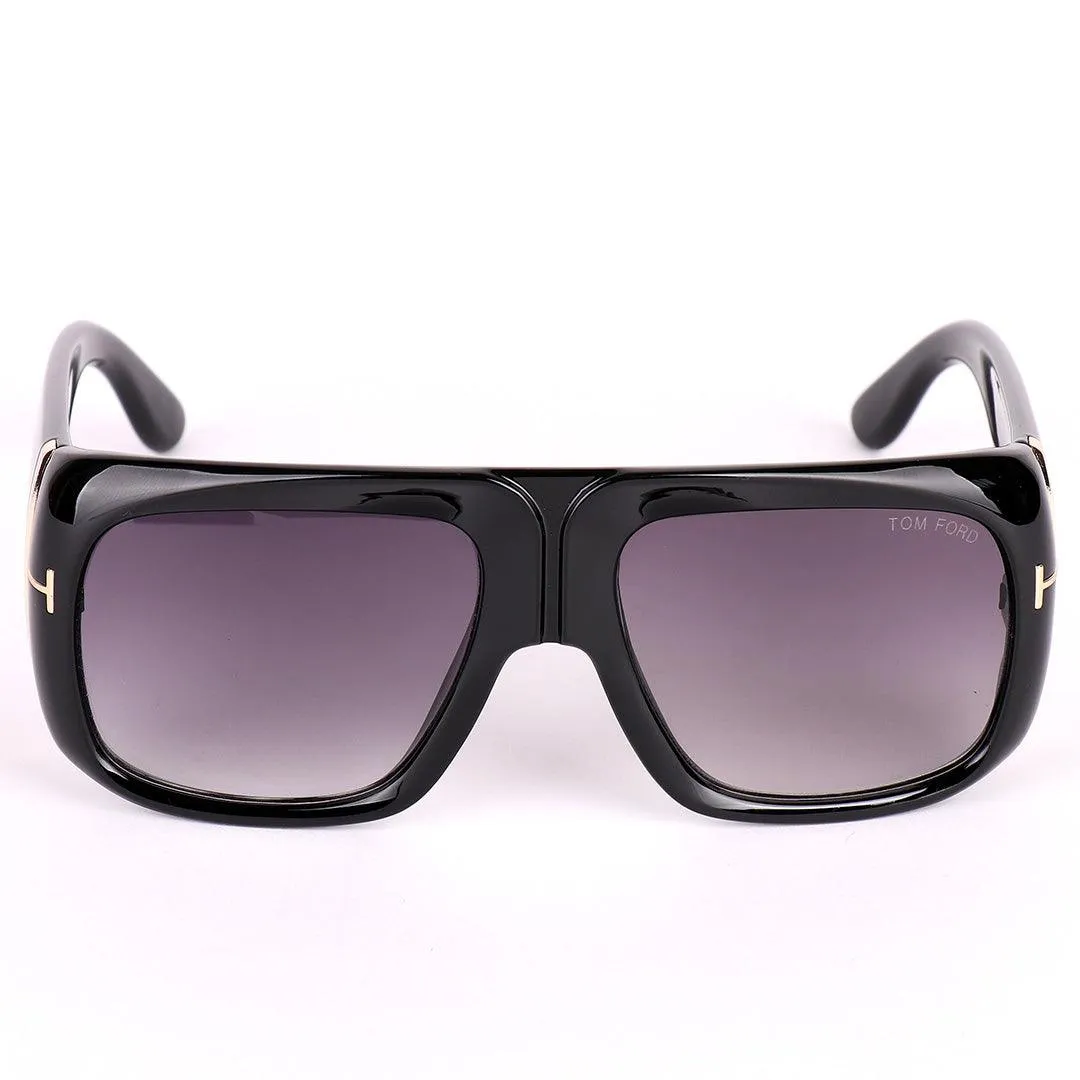 Tom Ford Marcolin Collection Black And Gold Sunglasses