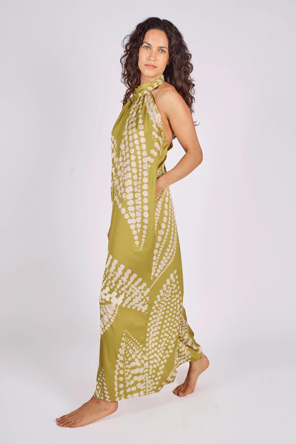 Traffic People  in Olive -The Odes Revisited Twiggy Jumpsuit TOR12884
