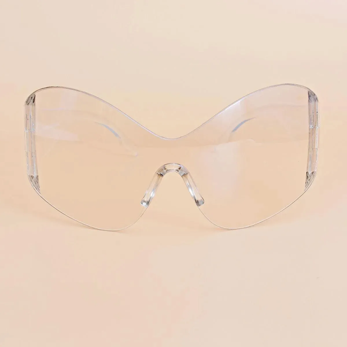 Unlock Style: Trendy Clear Mask Butterfly Sunglasses