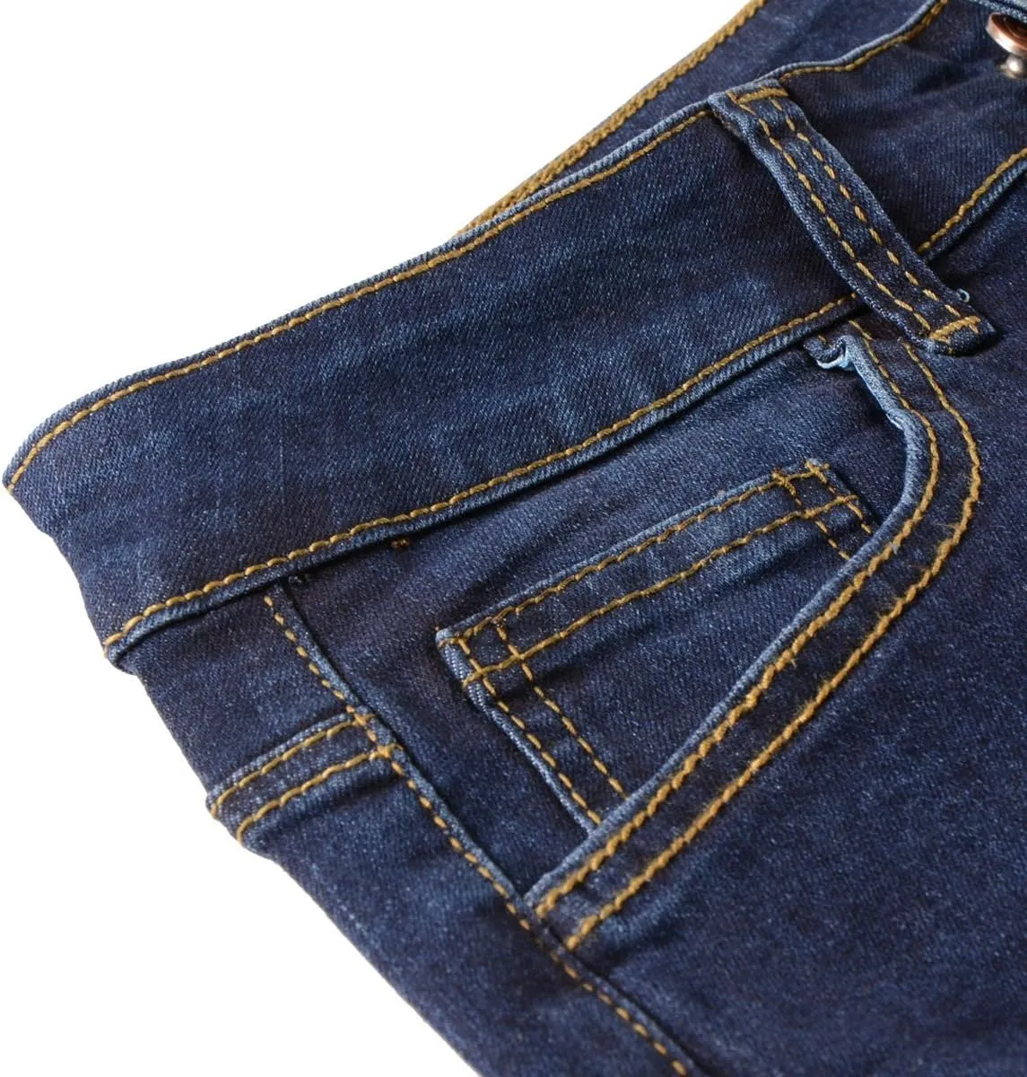 vanberfia Women's Stretchy Denim Mid Rise Jean Shorts with Pockets