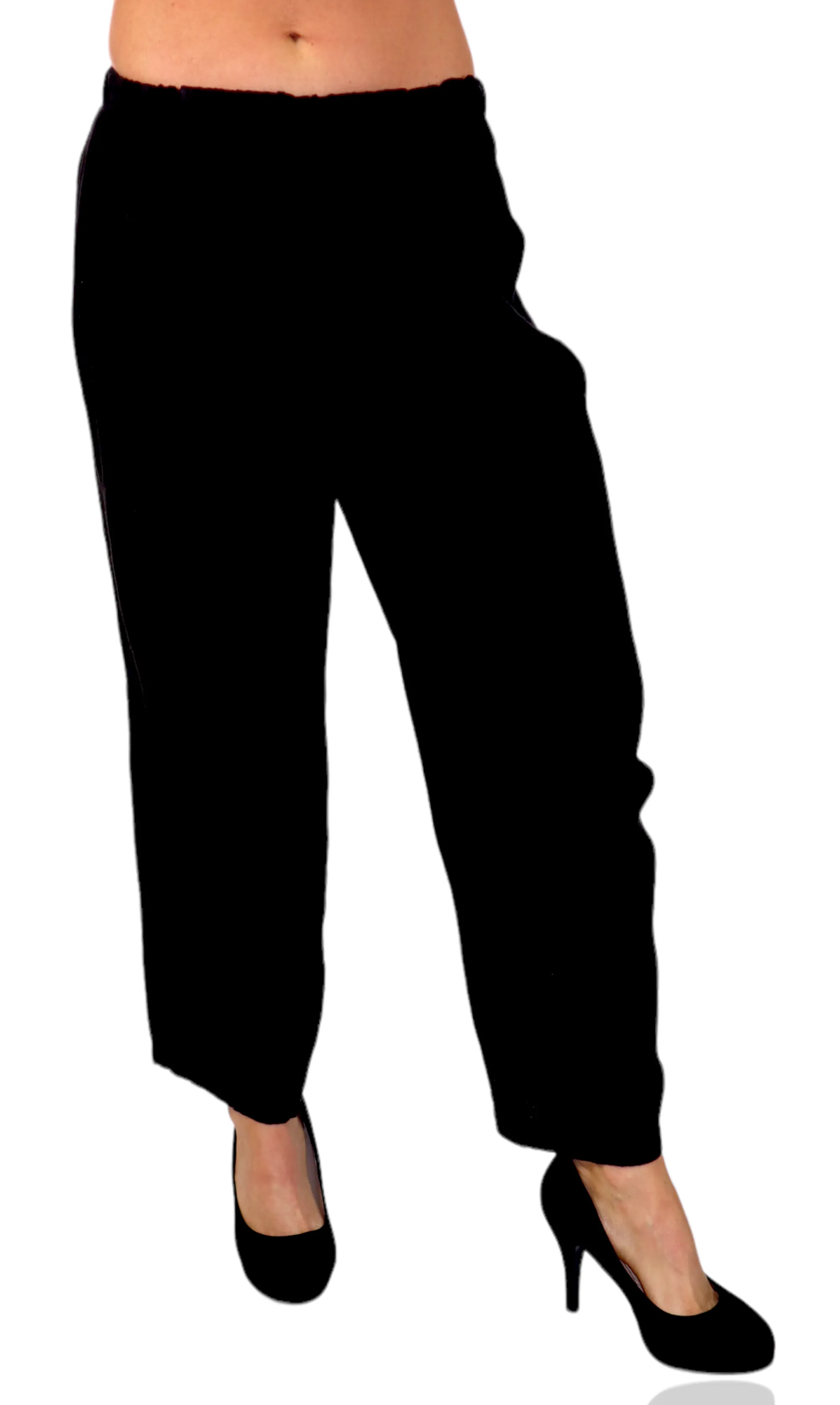 Women 100% Pure Linen Relaxed Fit Breathable Pants w/ Side Pockets