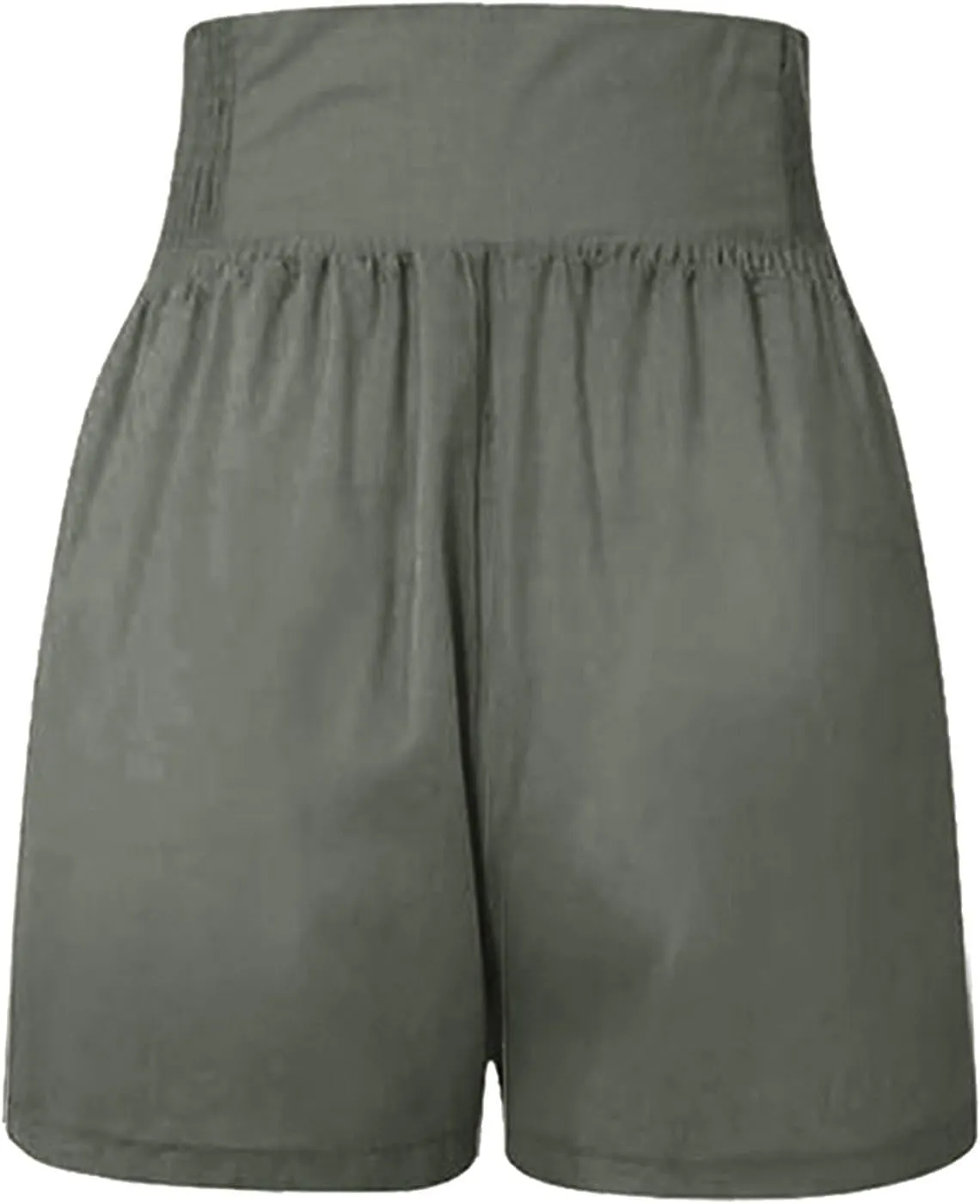 Women's Beach Shorts Smocked High Waisted Summer Shorts Wide Leg Flowy Casual Short Lounge Pants Preppy Clothes