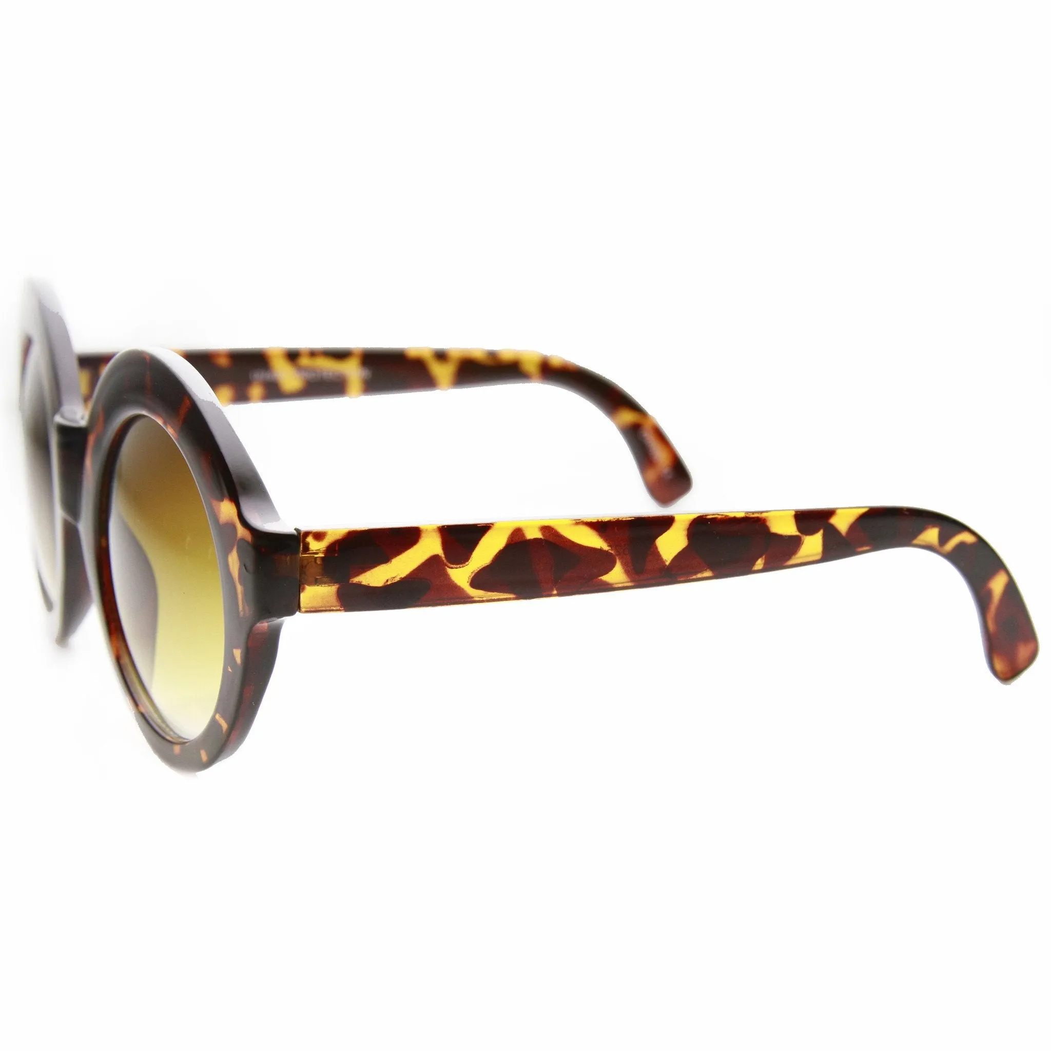Women's Trendy Retro Bohemian Fashion Round Circle Sunglasses 9594