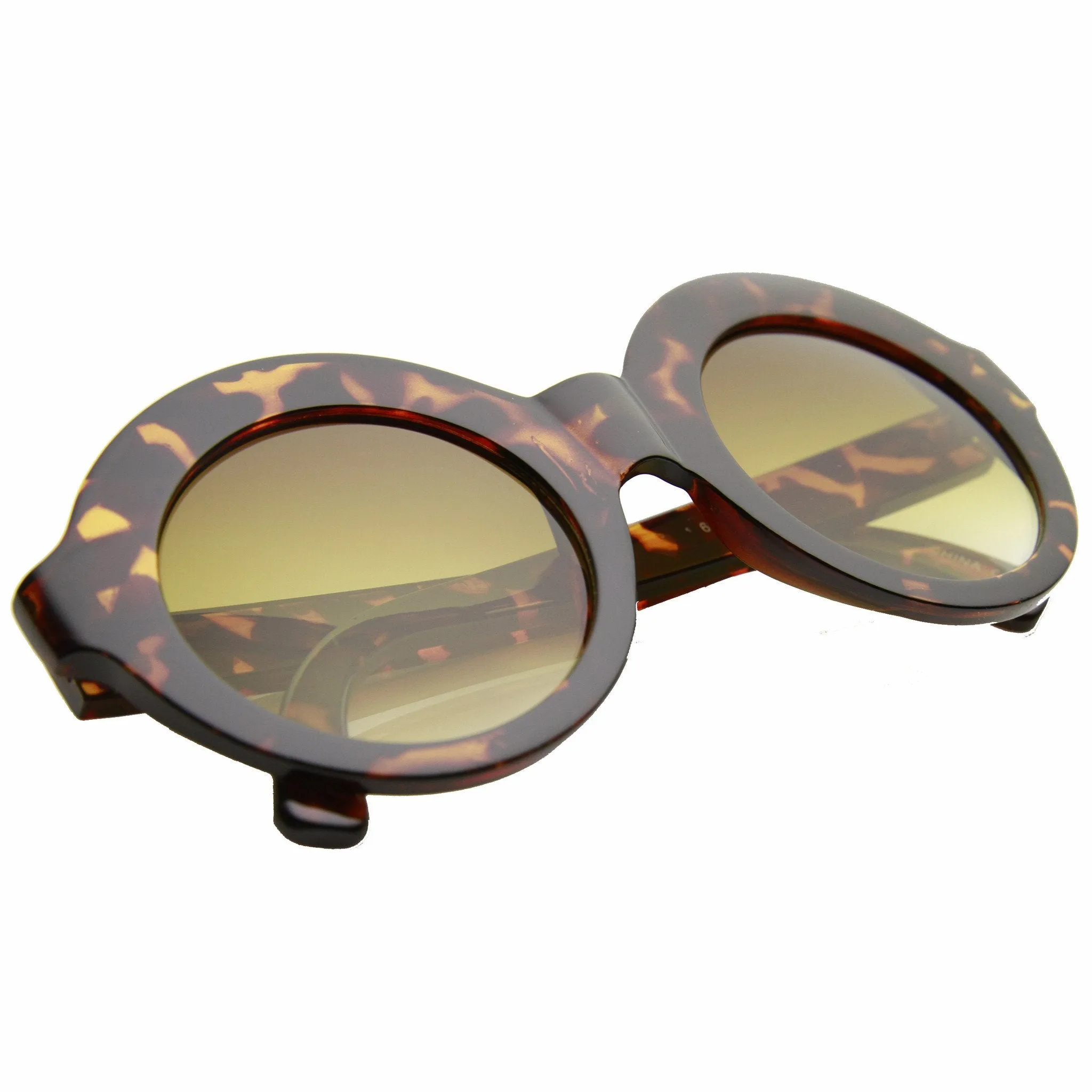 Women's Trendy Retro Bohemian Fashion Round Circle Sunglasses 9594